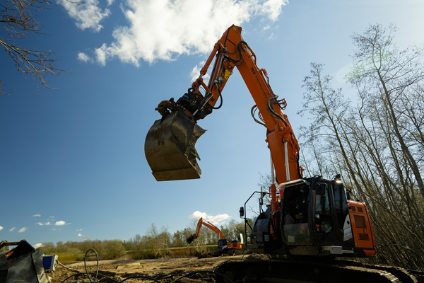 Planierlöffel für Tiltrotator