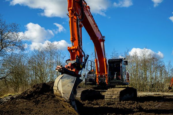 Verstärkte Planierlöffel für Tiltrotator aus hochfestem Stahl