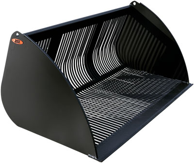 MS Potato bucket for tractors with front loader. Available with or without high tip.