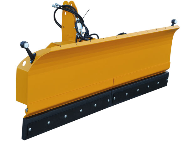 JST MS snow plough – diagonal snow plough with right and left hydraulic swing for tractors and loaders.