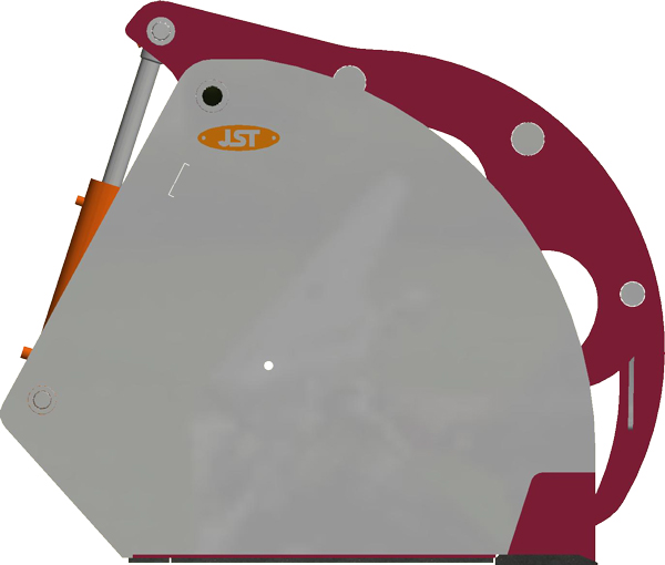 JST grapple bucket with fixed teeth and B-side (model SG)