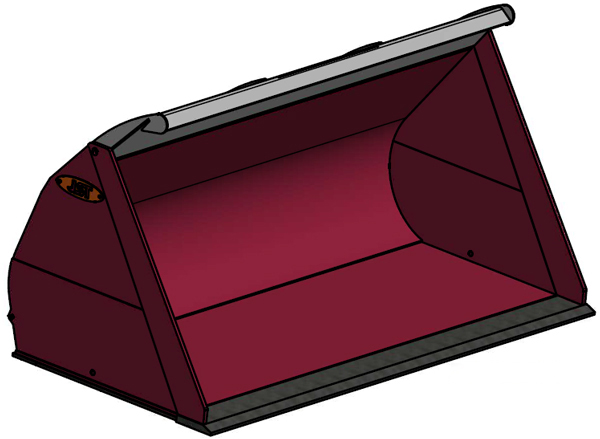 HD-Ladeschaufel mit Standardseiten Modell GG LS HD 5 (B) SS für Lader 34–40 Tonnen