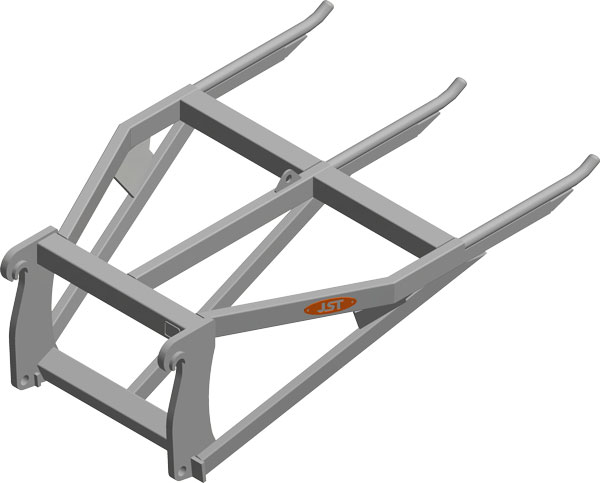 JST GG storsækkekrog til seks sække. Til læssemaskiner.