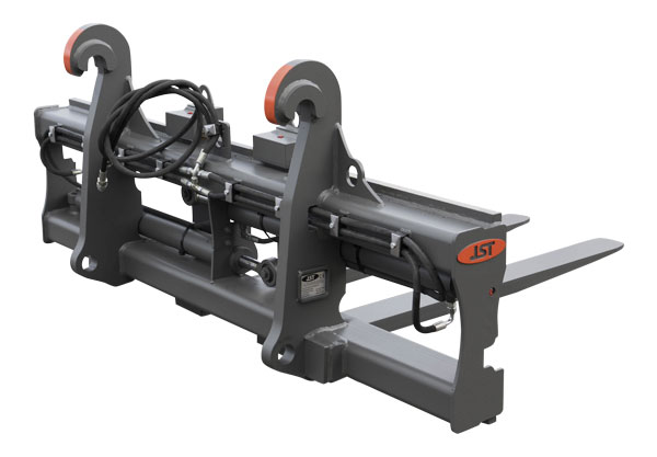 Hydraulisk stilbar pallegaffelsæt